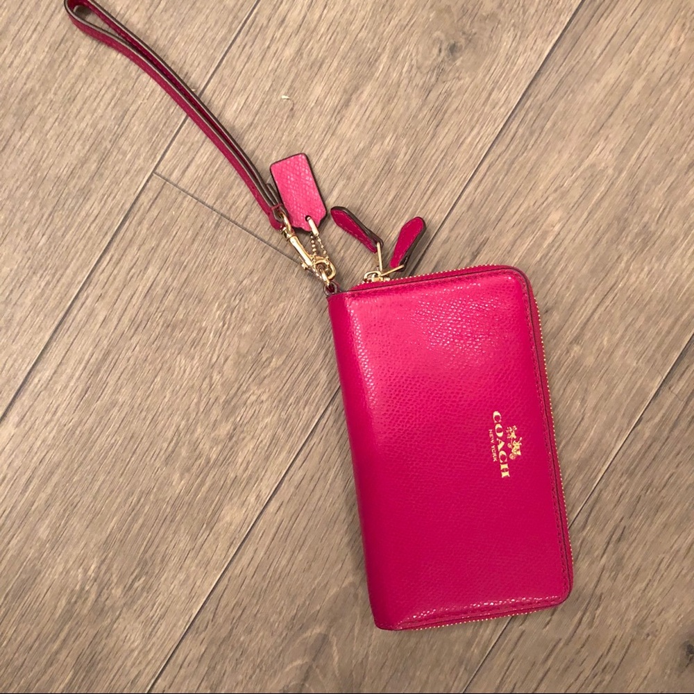 Coach Double Zipper Wallet Wristlet